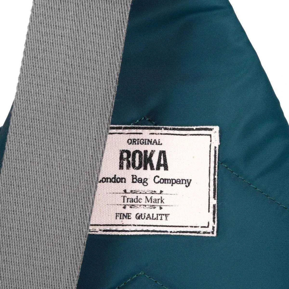 Roka Willesden B Sustainable Nylon Scooter Bag - Teal Green - Image 4