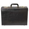 Tassia Contrast Stripe Attache Case - Black