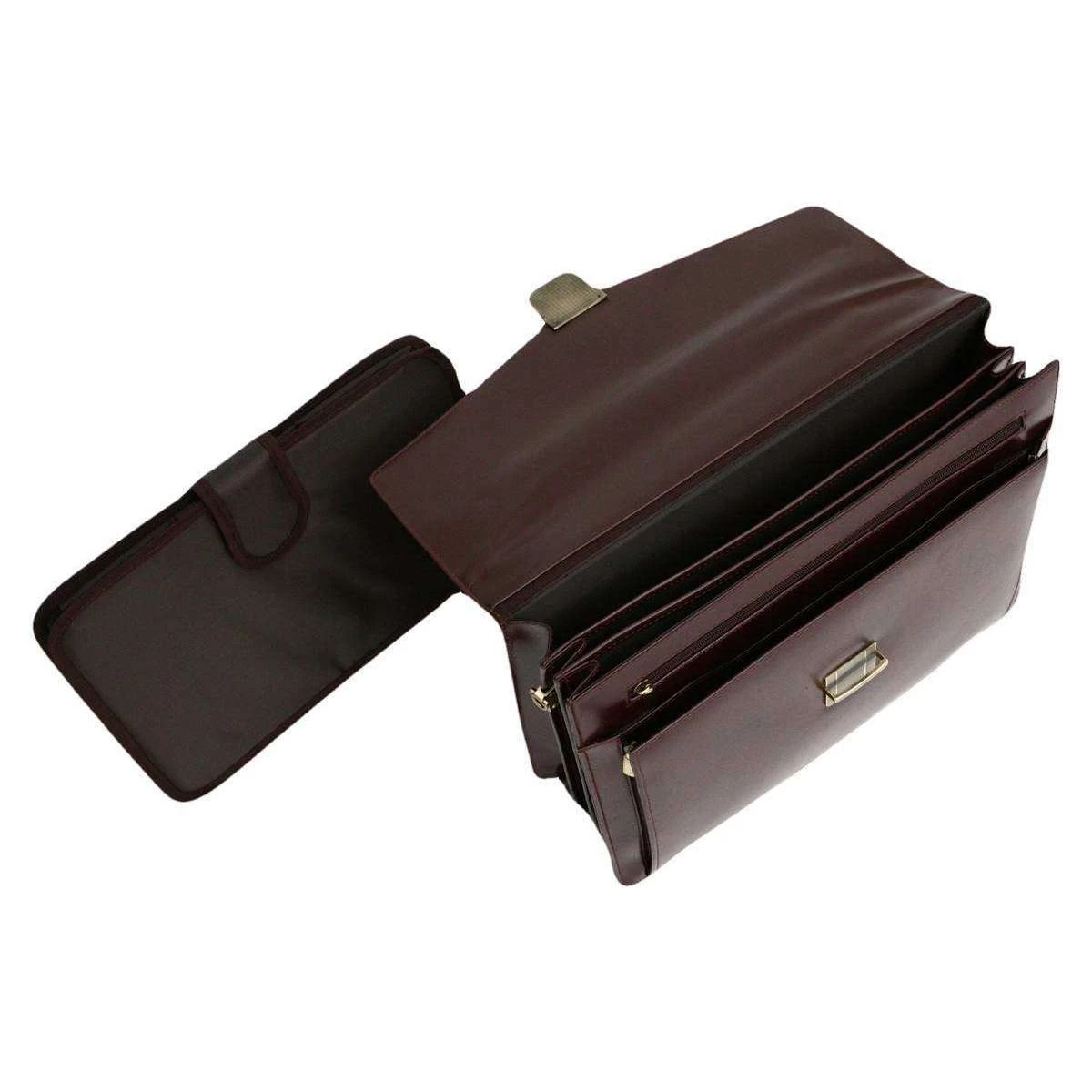 Tassia Laptop Briefcase - Burgundy - Image 3