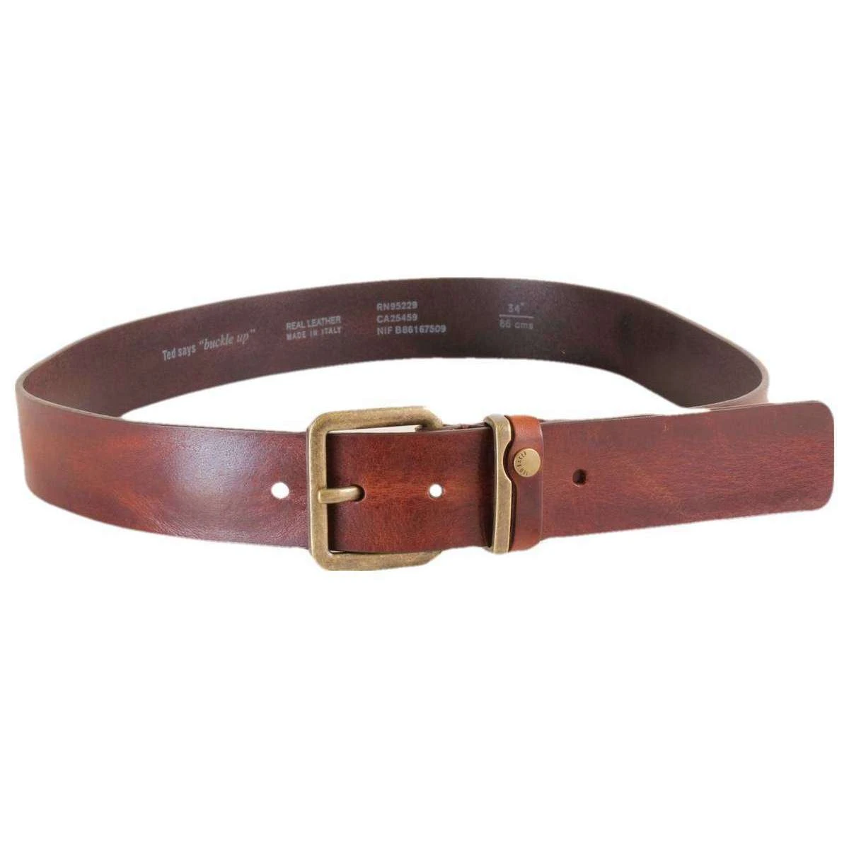 Ted Baker Katchup Casual Leather Belt - Tan - Image 4